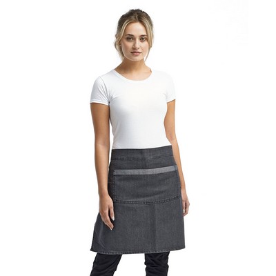 ARTISAN COLLECTION BY REPRIME Unisex Domain Contrast Denim Waist Apron