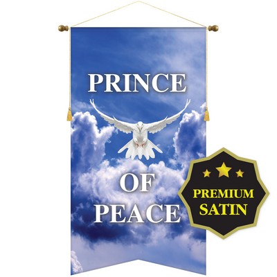 30" x 54" Premium Podium Banner Angle Cut/Fringe