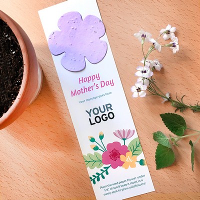 Mother's Day Flower Shape Large Eco Bookmark