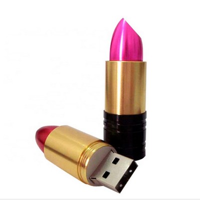 Metal Lipstick Shape USB 2.0 Flash Drive