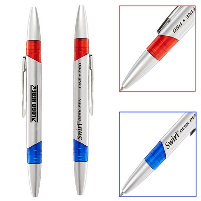 Silver Double Sided Pen