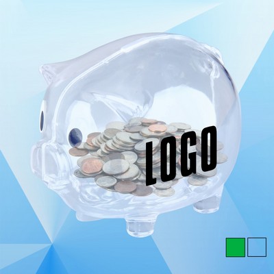 Large Size Transparent Piggy Bank