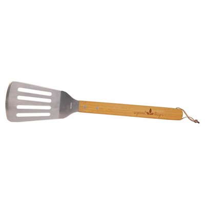 1.25" x 17.25" Bamboo Wood BBQ Spatula