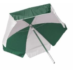 6' Kemp USA Pine Green & White Umbrella