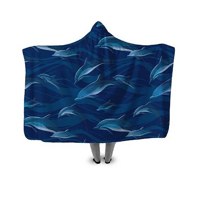 Sublimated Hooded Blanket- 50" X 60"