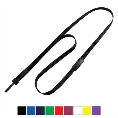 3/8" Tube Blank Lanyard with Breakaway (Narrow Plastic Hook)