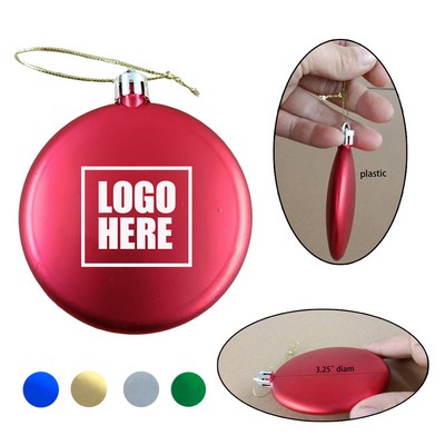 Round Flat Christmas Ornaments