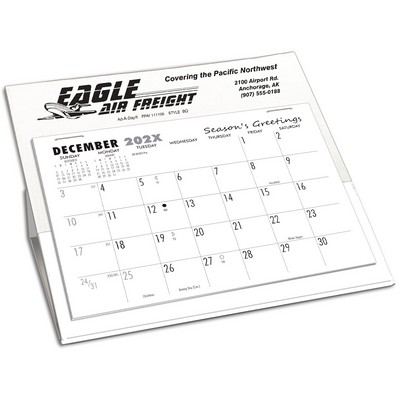 BQ Deskretary® Desk Calendar with Organizer Base, White/Nordic White