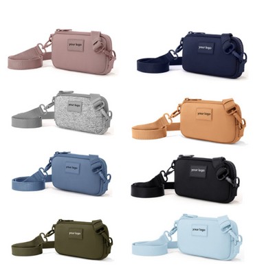 Neoprene Fanny Pack Crossbody Bag