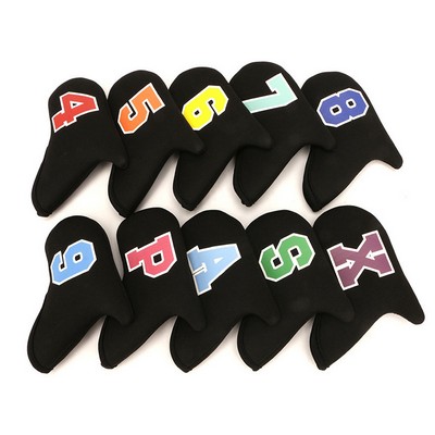 10pcs Neoprene Golf Club Cover