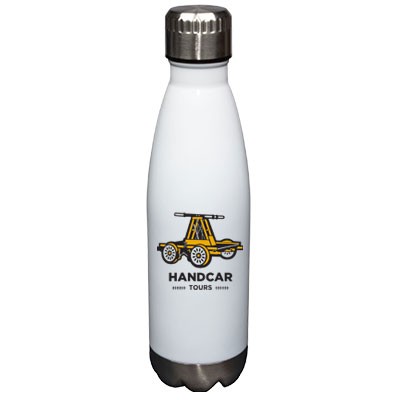 17 Oz. Glacier Gloss White Vacuum Insulated Stainless Steel Double Wall Sports Water Bottle