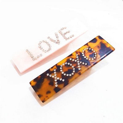 Rectangle Acetate Hair Clip