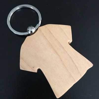 Jersey Wood Keychain