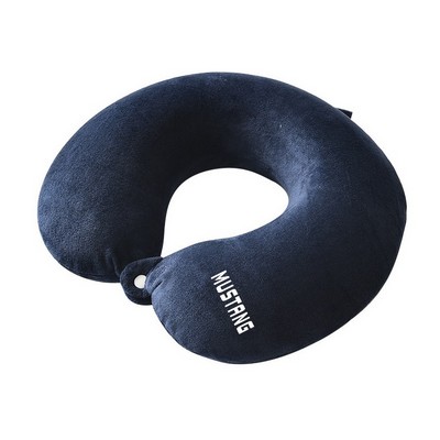 U-Shape Memory Foam Travel Pillow With Snap Closure