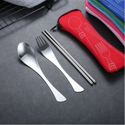 Travel carry cutlery spoon fork chopsticks