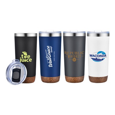 22 oz Cork Bottom Stainless Steel Tumbler