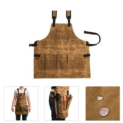 Garden Tool Apron With Multiple Pockets