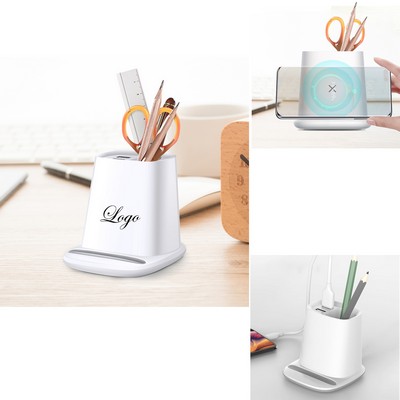 Multi-Functional Pen Holder Wireless Charger