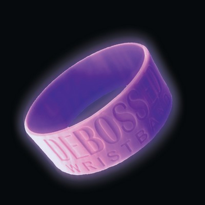 Deboss glow wristband