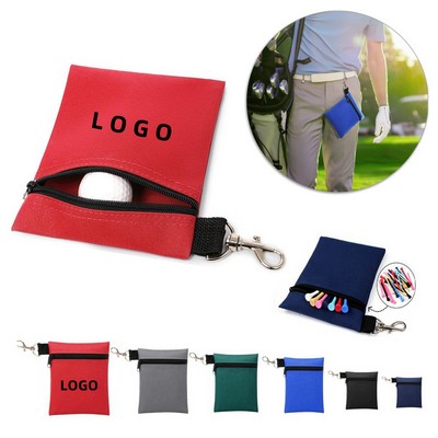 Zip Golf Tee & Ball Storage Pouch