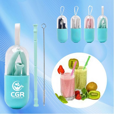 Flexible Silicone Drinking Straw