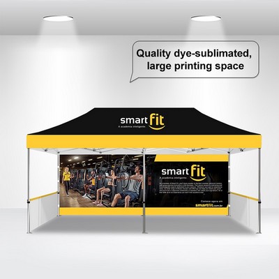 10x20 Canopy Full Package A with Single Sided Full Wall