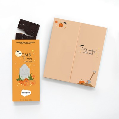 Halloween Chocolate and Greeting Card in One