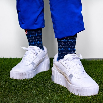 Cotton Athletic Crew - Nurse Socks - Healthcare