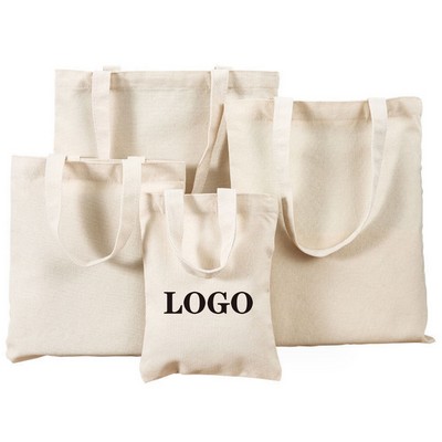 Natural Canvas Convention Tote Bag With Shoulder Strap