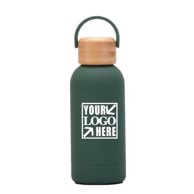 350ml stainless steel thermos Bottle with wooden lid