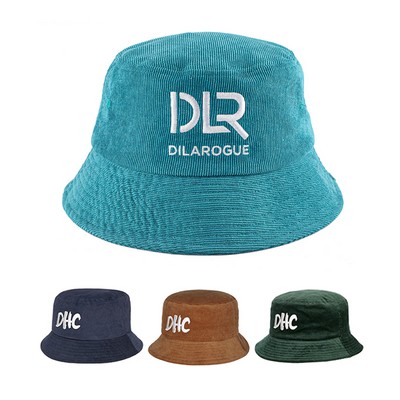 Corduroy fishing bucket hat