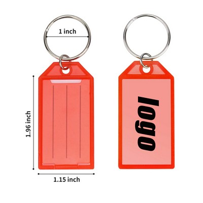 Tags Plastic Keychain