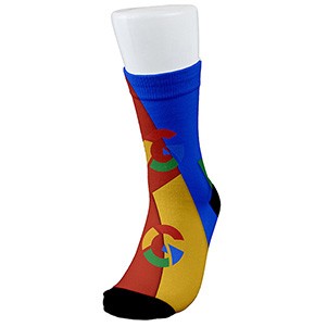 "Dapper" Import Air Ship DTG Full Color Premium Dress Sock (OVERSEAS PRODUCTION)