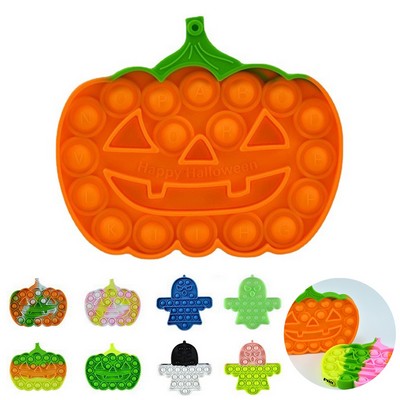 Silicone Halloween Pumpkin Push Pop Fidget Toy