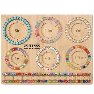 Bamboo Beading Board for Jewelry Bracelet Making