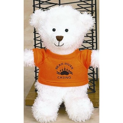 Remington Series White Bear Stuffed Animal w/Shirt (12")