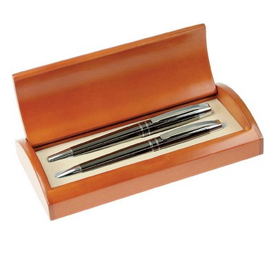 Executive Ball Pen and Roller Ball Pen Set - Gunmetal