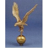 12 1/2" Aluminum Gold Eagle W/ Globe