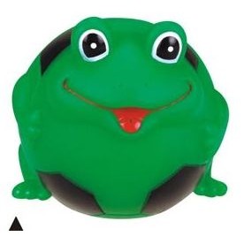 Rubber Soccer Ball Shaped Frog Dog Toy©