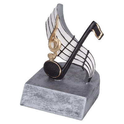 4" Music Color Tek Resin Trophy