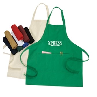 Adjustable Apron with Two Front Pockets – 24" x 28", Poly-Cotton Blend