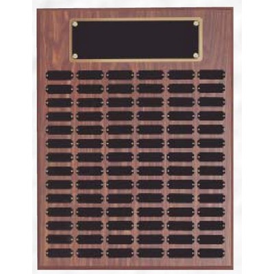 Perpetual 102 Plate Plaque w/ Black Brass Plates (18"x24")