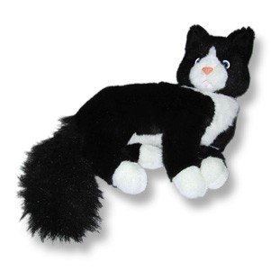 Custom Plush Black/White Kitty