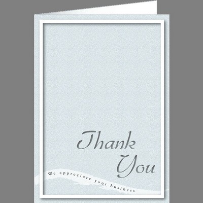 Thank You Card w/ Mottled Blue