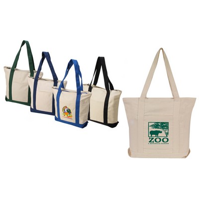 12 Oz 100% Cotton Boat Tote Bag