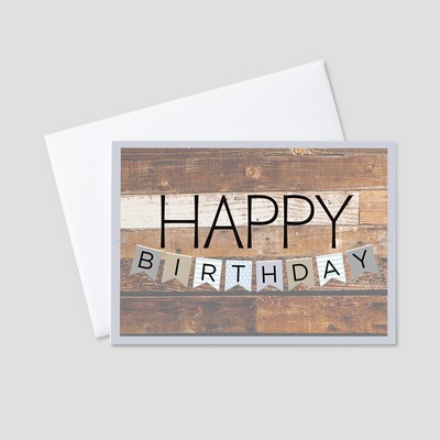 Birthday Banner Birthday Greeting Card