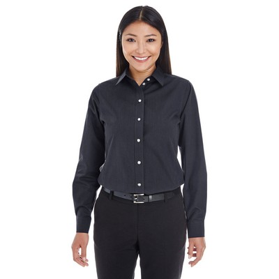 Devon and Jones Ladies' Crown Collection® Striped Woven Shirt