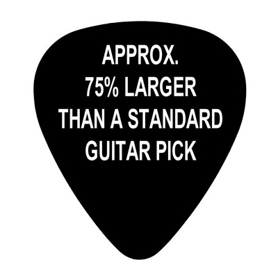 Oversized Guitar Pick (One Color Imprint)