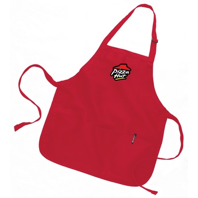 Medium Length Apron with Pouch