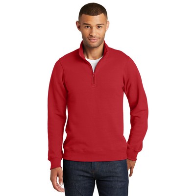 Port & Company® Fan Favorite™ Fleece 1/4-Zip Pullover Sweatshirt